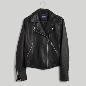 Madewell Washed Leather Moto Jacket